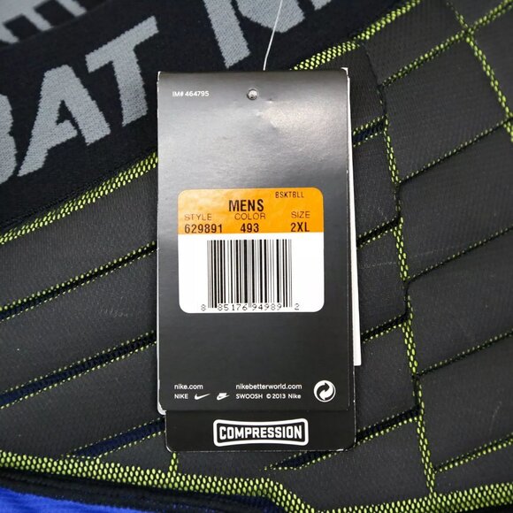 NIKE Pro Hyperstrong Padded Basketball Shorts Blue 2XL 629891-493 Team duke uk - Picture 6 of 6